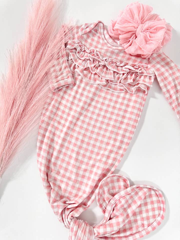 Rockin Royalty - Wholesale Babygown - Baby - Olivia Ruffle Knot Gown