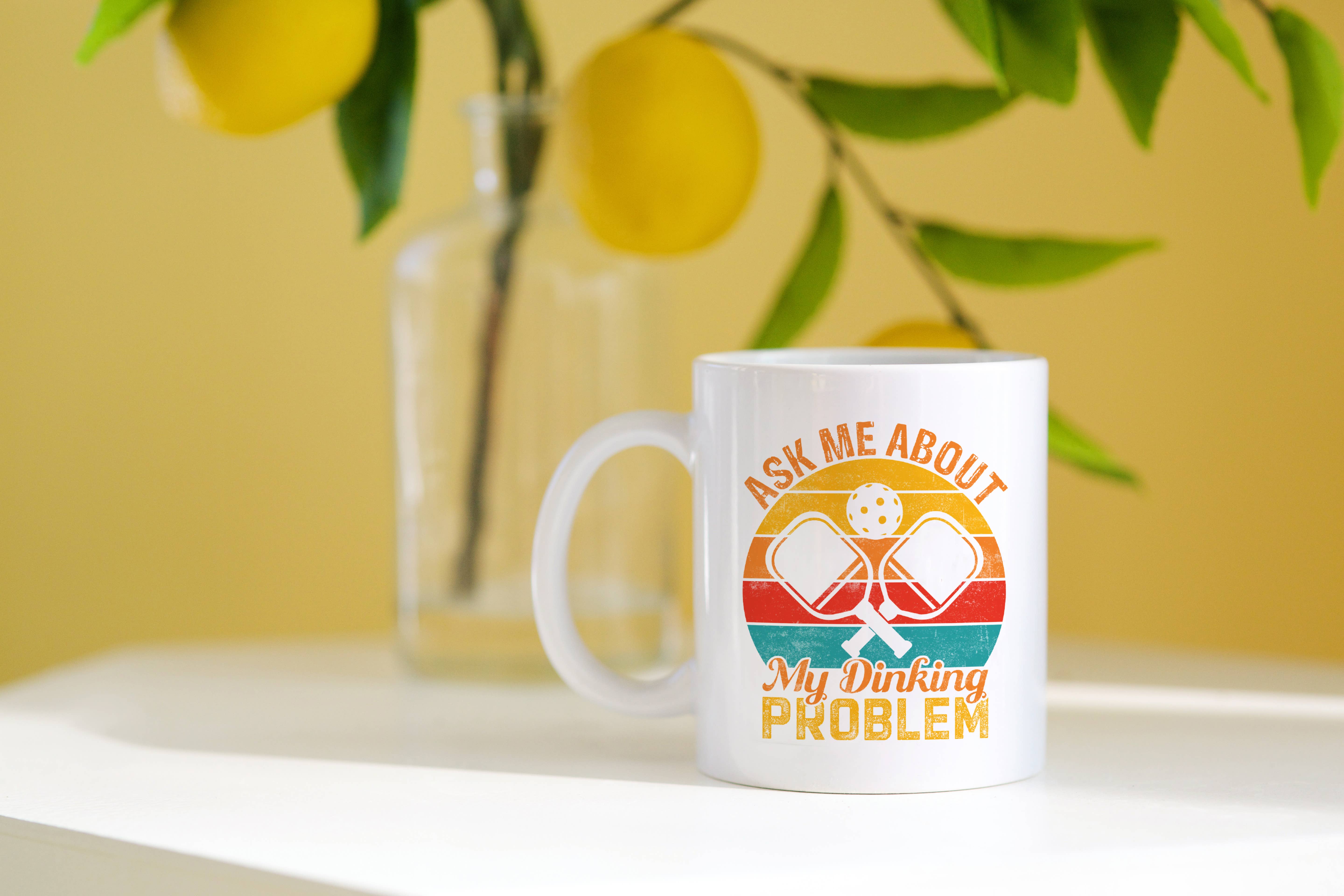 Canary Road - Wholesale Coffee Mug - Dinking Problem Pickleball Mug, Pickleball Coffee Cup Gift1