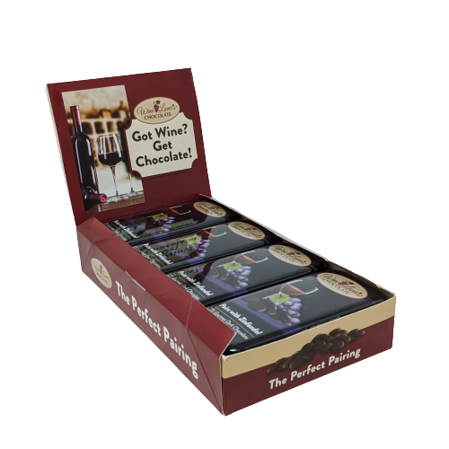 The San Francisco Chocolate Factory – wholesale Chocolate bar – 3oz Tin Wine Lover's Chocolate - Pairs with Zinfandel3