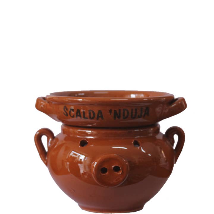 Värm Nduja i terrakotta gris för wholesale av Calabria da Gustare