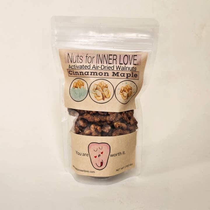 Maple Cinnamon Walnuts Activated Air-Dried for wholesale by Nuts for INNER LOVE
