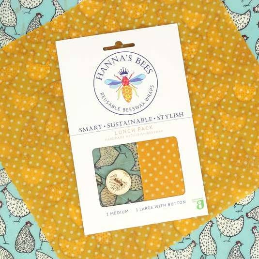 Irish Beeswax Wraps - Lunch Pack for wholesale by Hanna's Bees