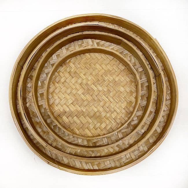 ByBazz – Engroshandel Pyntebakke – Bambusbakke sæt med fire størrelser9