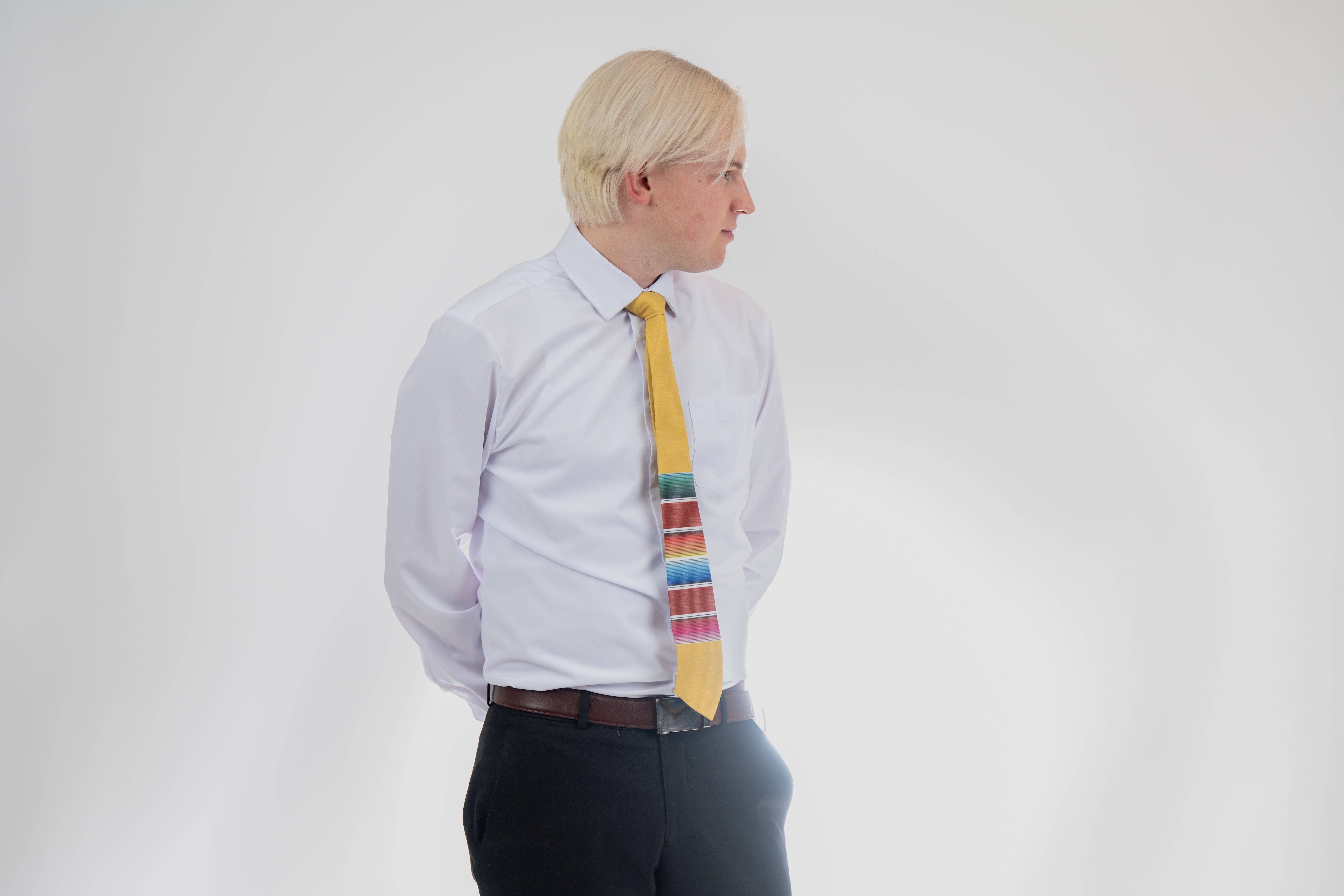 Bombora Ties - Wholesale Necktie - Men's - Mexican Blanket (yellow)4