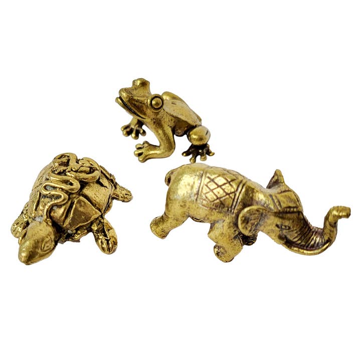 Yak & Yeti - Wholesale Decorative Figurine - Brass Spirit Animal Mini Statues (Price per Unit)