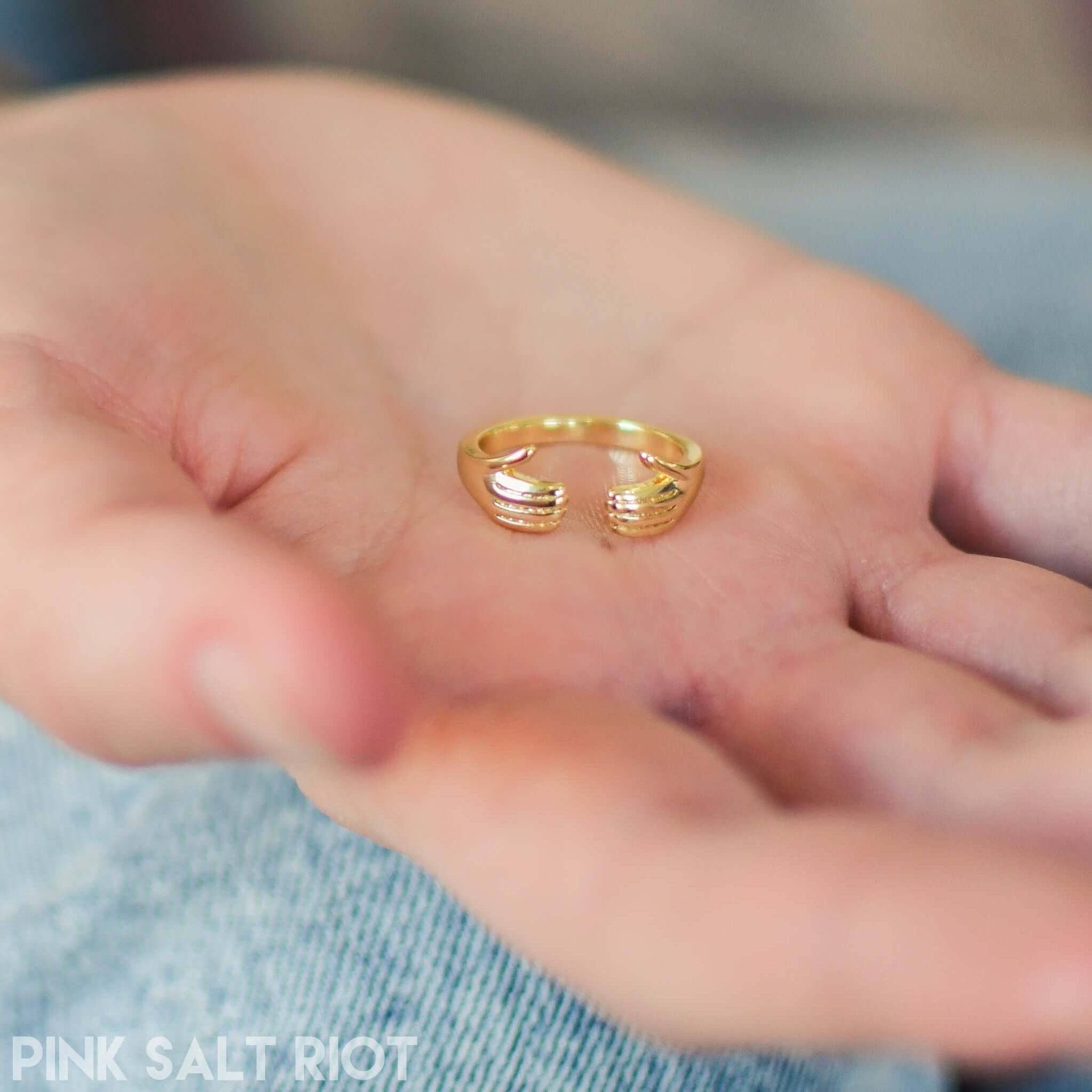 Pink Salt Riot - Vendita all'ingrosso Anello midi/a fascia - Anello «L'abbraccio del Padre»1