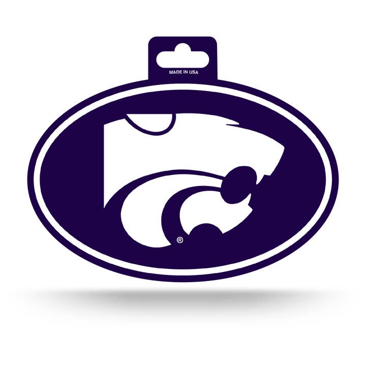 Rico Industries - Wholesale Sticker - NCAA Kansas State Wildcats - KSU Full Color Oval Sticker