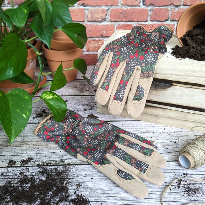 Robert Frederick Ltd - Wholesale Garden Gloves - Willow & Belle Gardening Gloves - Dark Green Meadow
