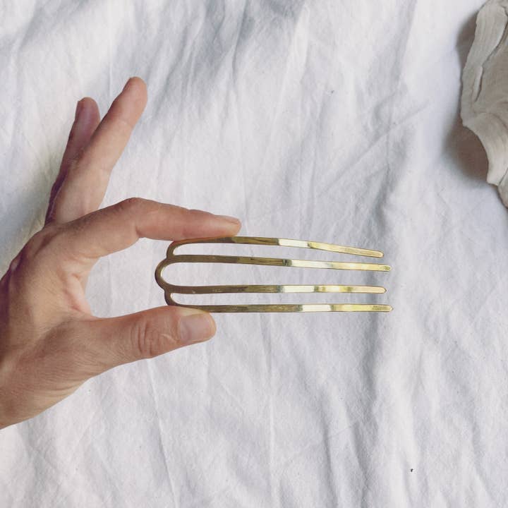 Wave Tide Brass Metal Hair Fork - Hair Pin for wholesale by Bonisita