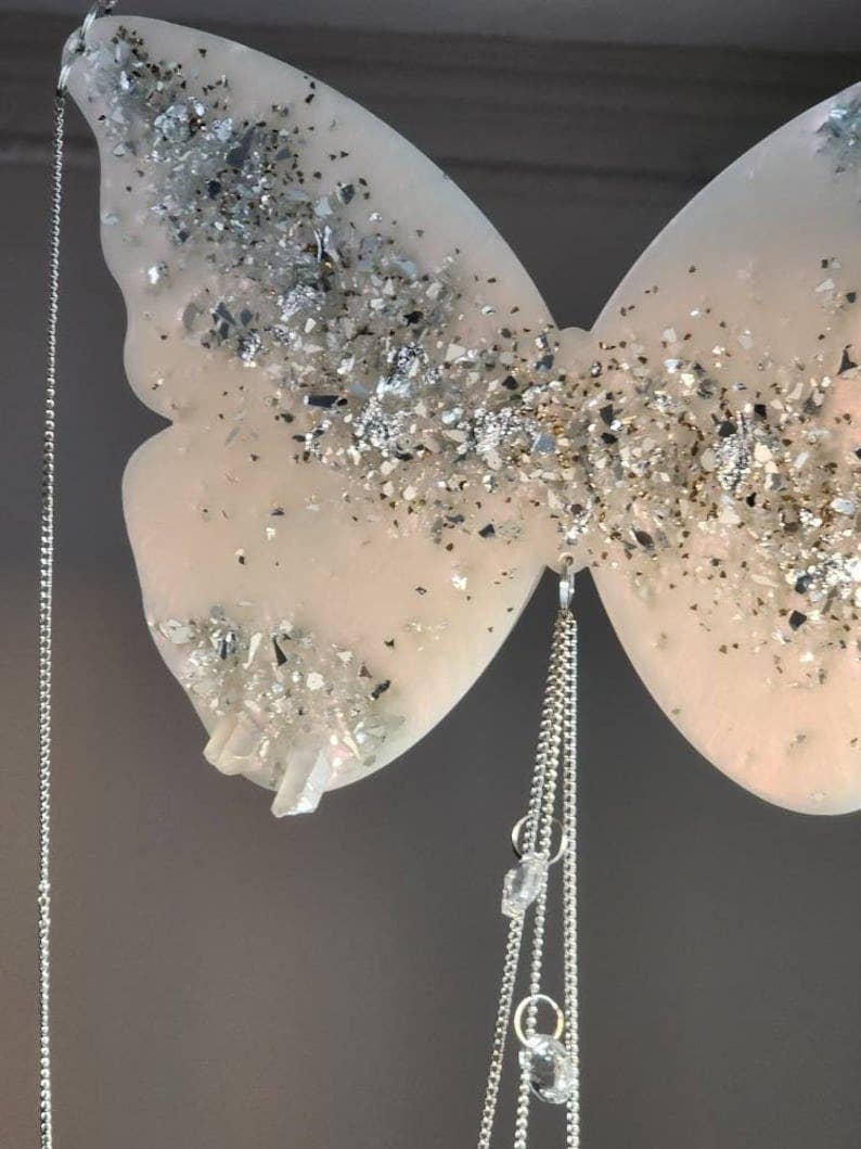 Grey Stone boutique - Wholesale Suncatcher - Handmade Butterfly Crystal Suncatcher, Rainbow Maker4