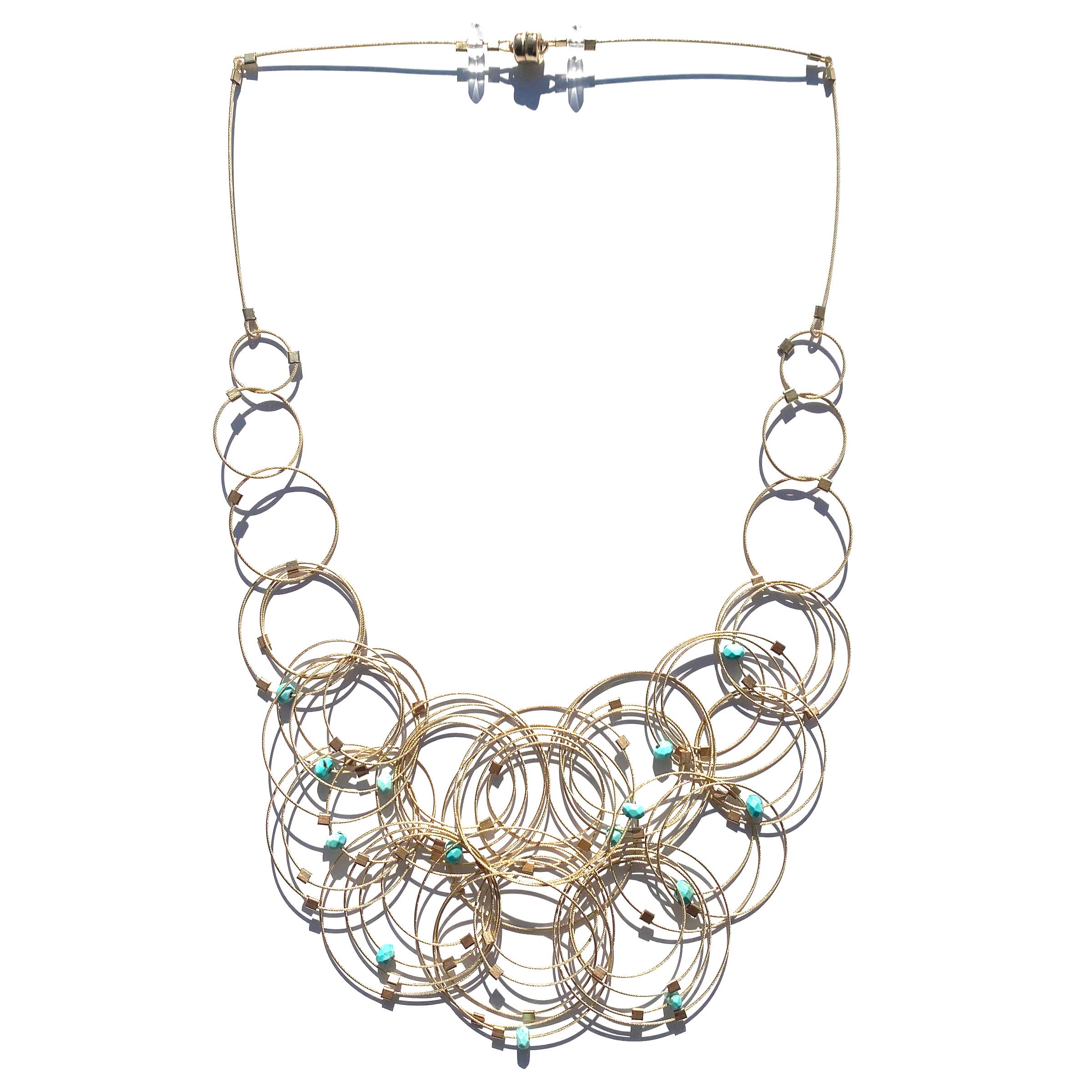 Meghan Patrice Riley – Colar de elos e correntes por atacado – Colar Flow de 18"12