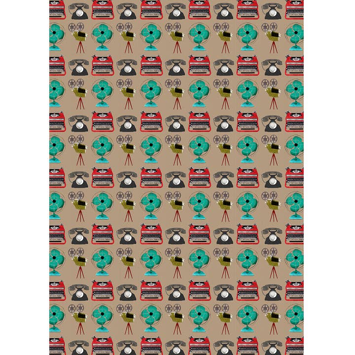 Emballage cadeau rétro à moitié prix, idéal pour un cadeau pour homme pour la vente par Sally Scaffardi Design