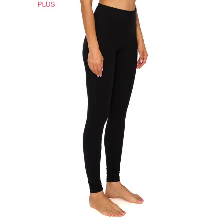 Leggings Depot - Wholesale Athletic/Lounge Leggings - Women's - Plus Size 5" Yoga Band Premium Solid Activewear Leggings