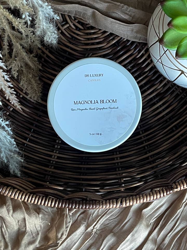 Magnólia em Flor - Vela em Lata de Viagem de 5 oz por atacado de DS Luxury Candles