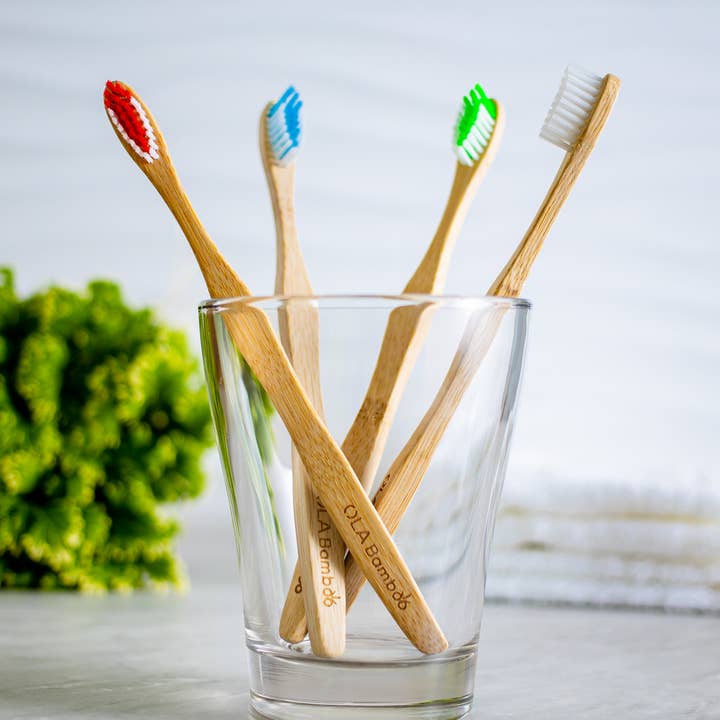 OLA Bamboo Toothbrush - Soft for wholesale by Change Toothpaste