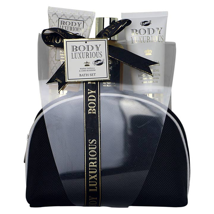 Body Luxurious Black Bath Kit for wholesale by UBM