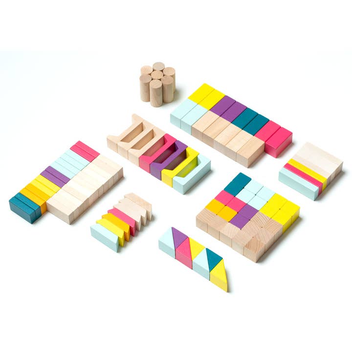 Toysmith - Wholesale Blocks - Kids Baby - Cubika Wooden Blocks Construction Kit