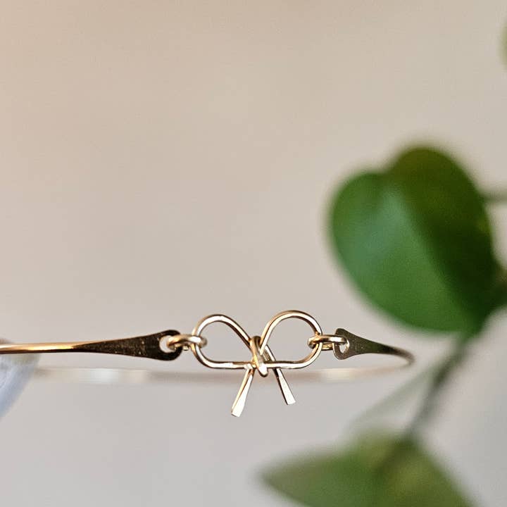 Half Moon Jewelry Designs - Wholesale Individual charm/pendant - Bow connector for permanent jewelry, GF or SS4