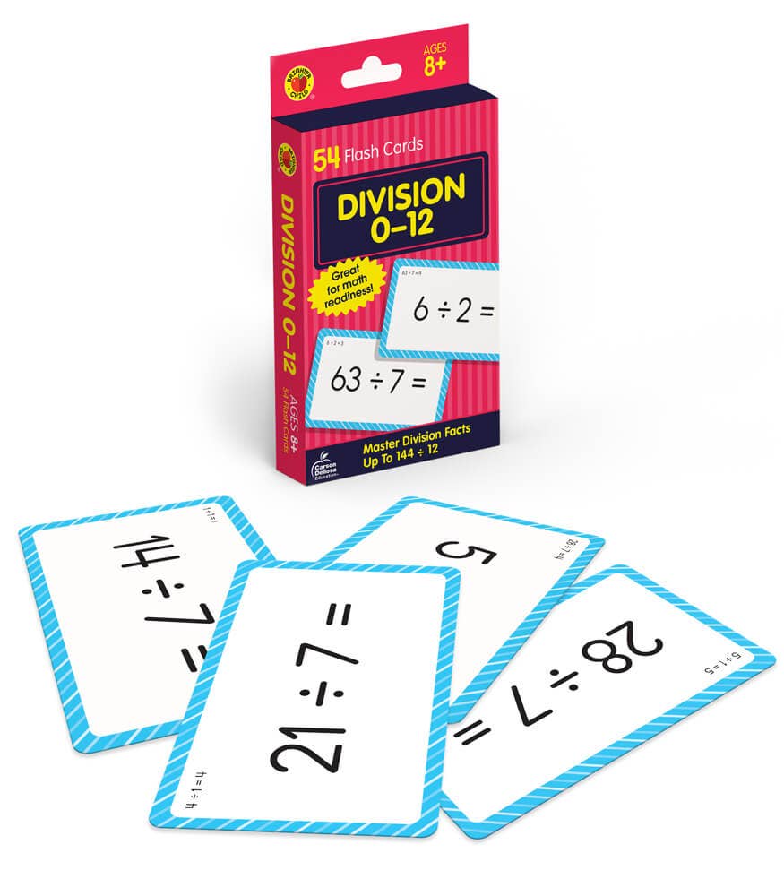 Carson Dellosa Education - Wholesale Card Game - Division 0 to 12 Flash Cards