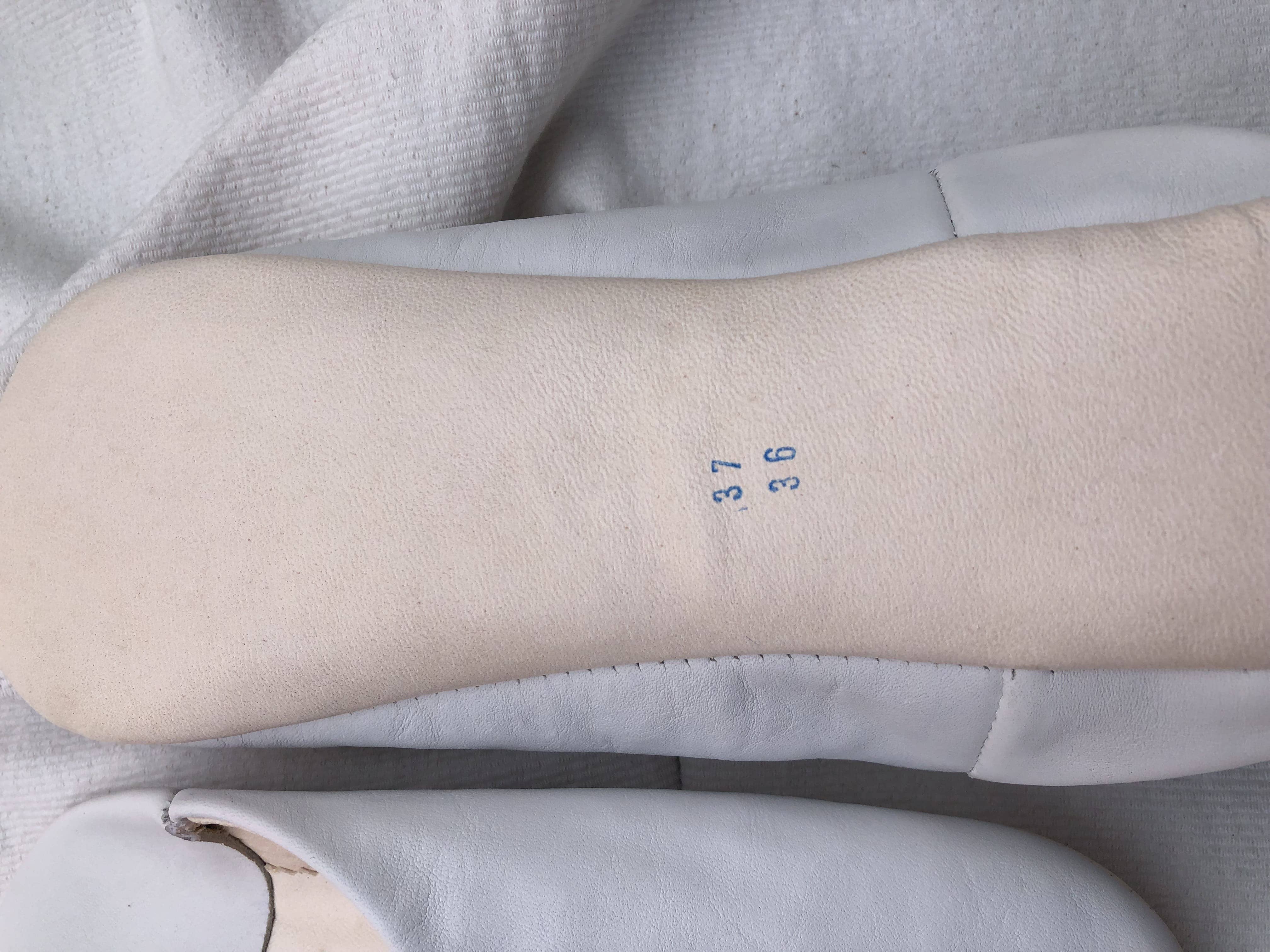 le toit de la lune - Wholesale Slippers - Women's - White leather slippers SUZI2