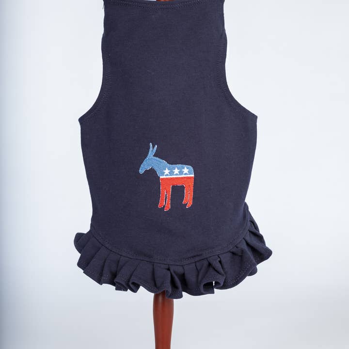 Democratic Donkey Dog Dress for wholesale by Daisy & Lucy