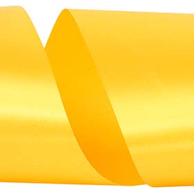 Ruban isotherme satiné Allure SFS en satin à face unique, doré, 6 po pour la vente par RELIANT RIBBON
