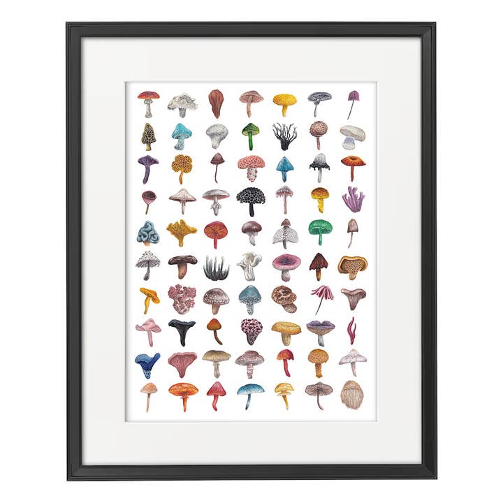 Lucy Locks Art - Wholesale Art Print - Mushroom A3 Print2
