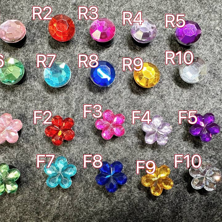 JuliesDecal - Venta al por mayor Accesorio de calzado - Unisex - Coloridos zapatos de cocodrilo especiales y redondos con temática floral, redondos y coloridos.2