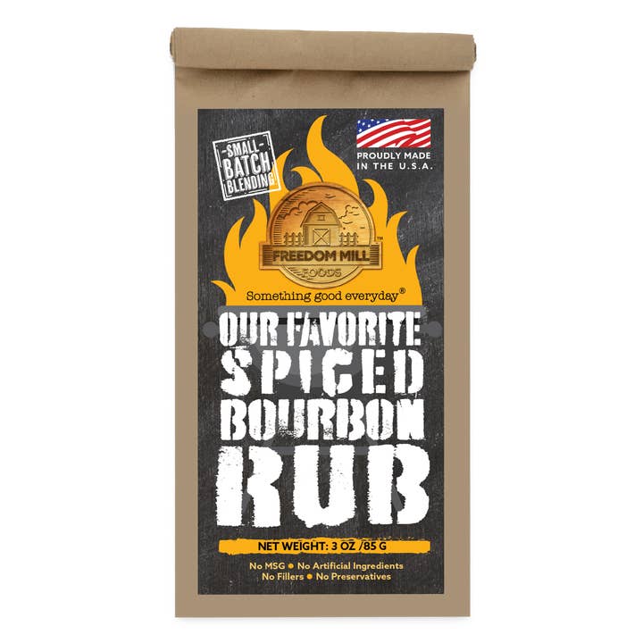Freedom Mill Foods Spiced Bourbon Rub for wholesale by Freedom Mill Foods