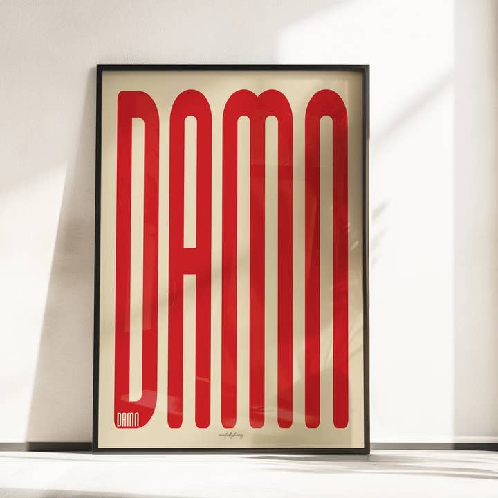 Createdbyharry - Wholesale Art Print - Damn Wall Art Print1