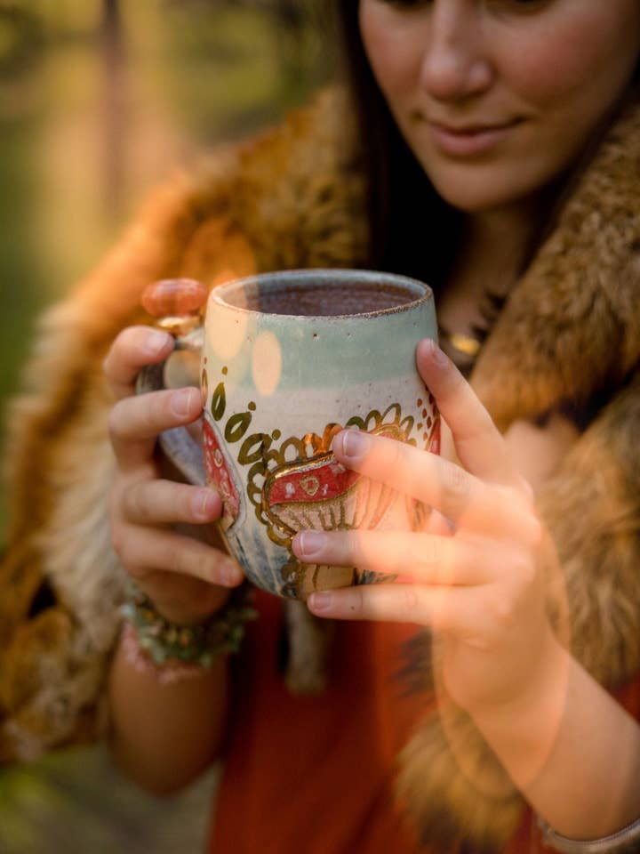 Feenring Kristall Cup mit magischen Schwingungen für den Großhandel von Carys Martin Ceramics