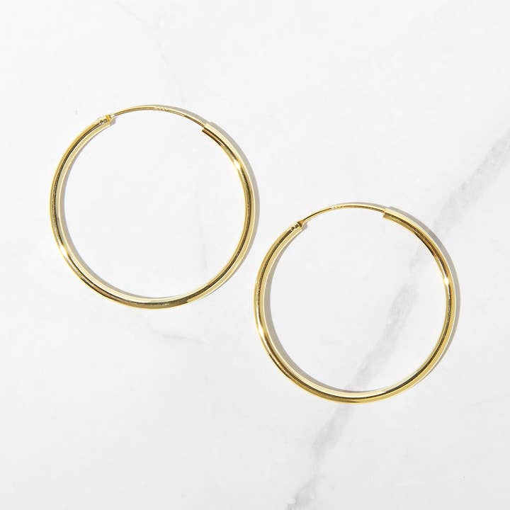 Sami Jewels – wholesale Hoop earrings – 32mm Infinity Hoops0