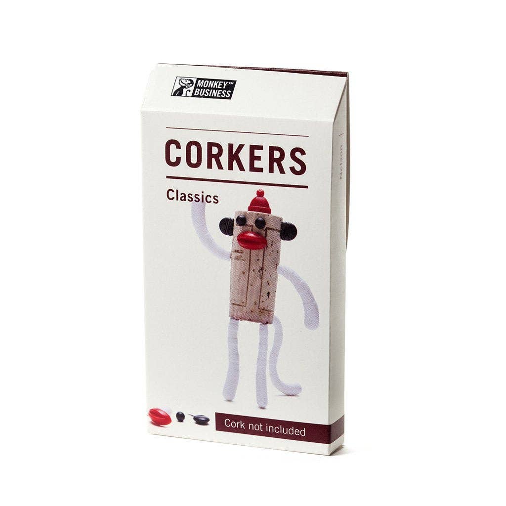 Monkey Business Design USA LLC - Wholesale Wine Stopper - Gift For Wine Lovers | Corkers Classics Pop Display of 368
