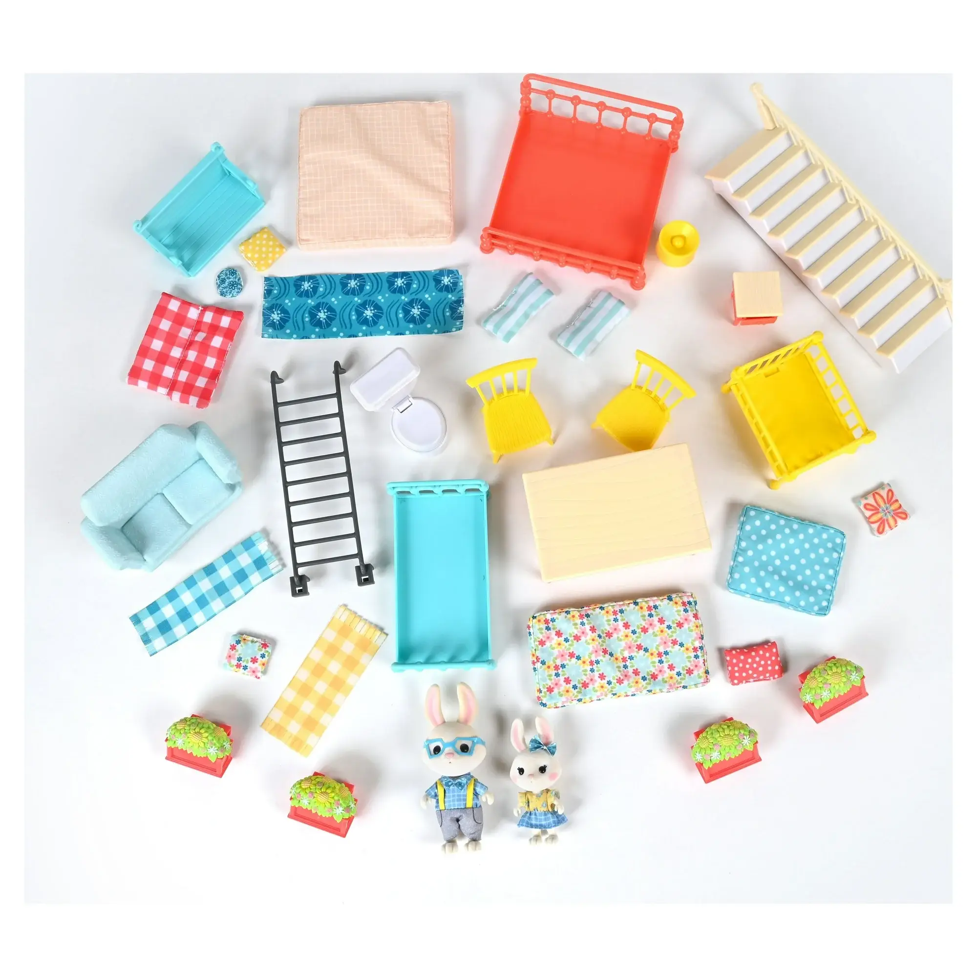 Variety Distributors - Wholesale Toy Set - Kids - Honey Bee Acres Buzzby Farmhouse 51 Piece Dollhouse4