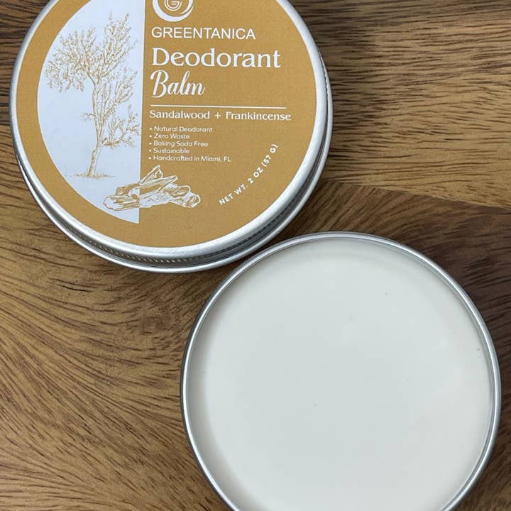 Greentanica - Wholesale Deodorant - Unisex - Sandalwood + Frankincense Vegan Deodorant Balm5