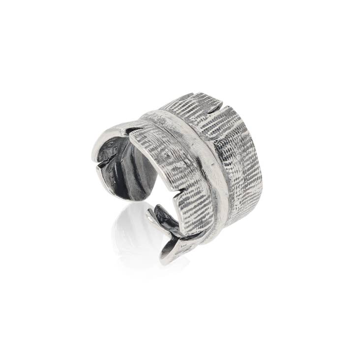 Banana Leaf Wrap Ring for wholesale by Mignon Faget