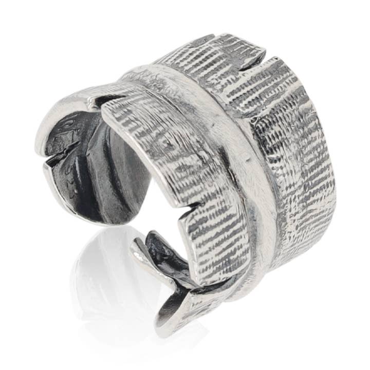 Banana Leaf Wrap Ring for wholesale by Mignon Faget