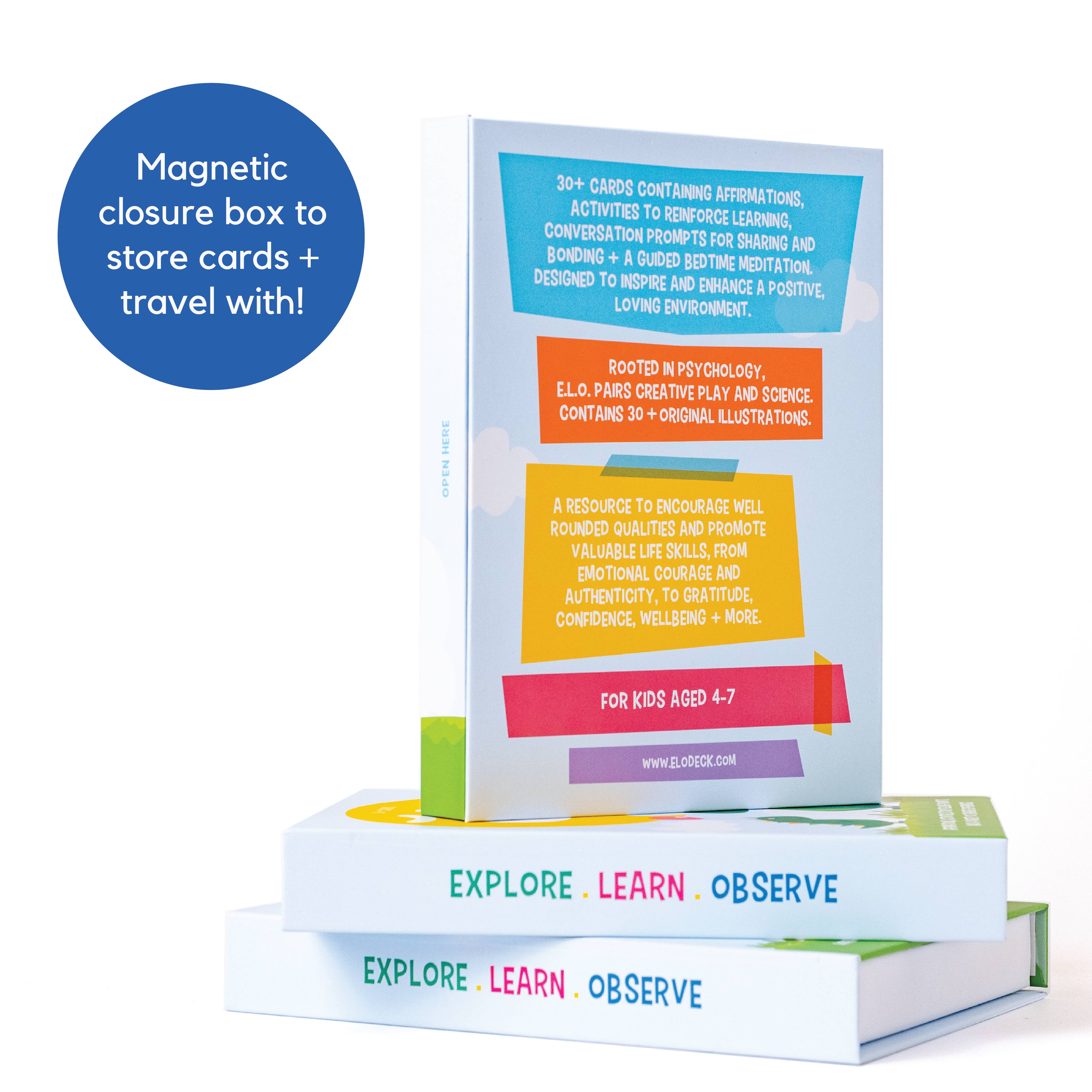 Explore. Learn. Observe. - Wholesale Playing Cards - Kids Affirmations, Activities and Parent Resource Deck3