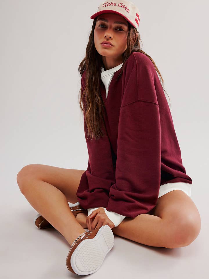 Lily Clothing - Wholesale Hoodie - Women's - STREET STYLE COLOR COUNTER LONG SLEEVE HOODIE7