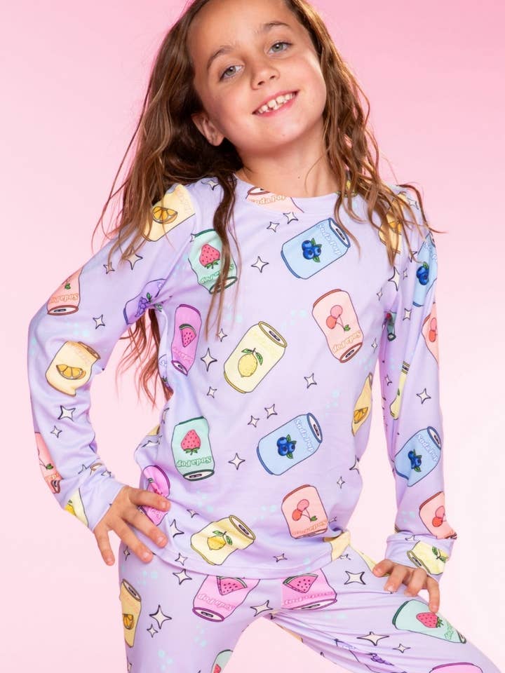 Simply Soft Long Sleeve Crew & Slim Lounge Bottom. for wholesale by PixieLane