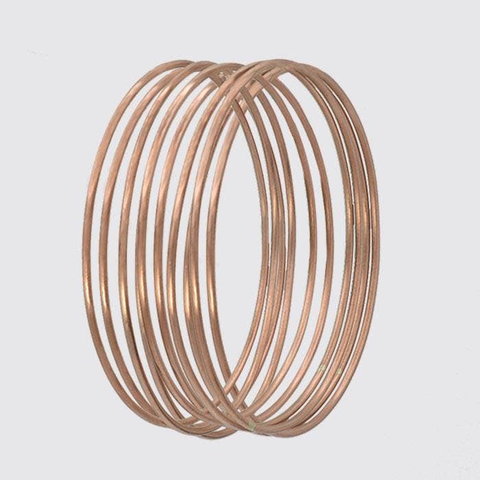 Set of 10 Solid Copper Bangles for wholesale by Jane Diaz NY