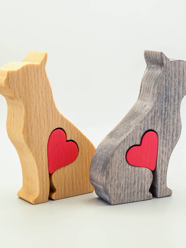 French Bulldog - Minimalistic wooden dog figurine keepsake for wholesale by Wood Metamorphosis