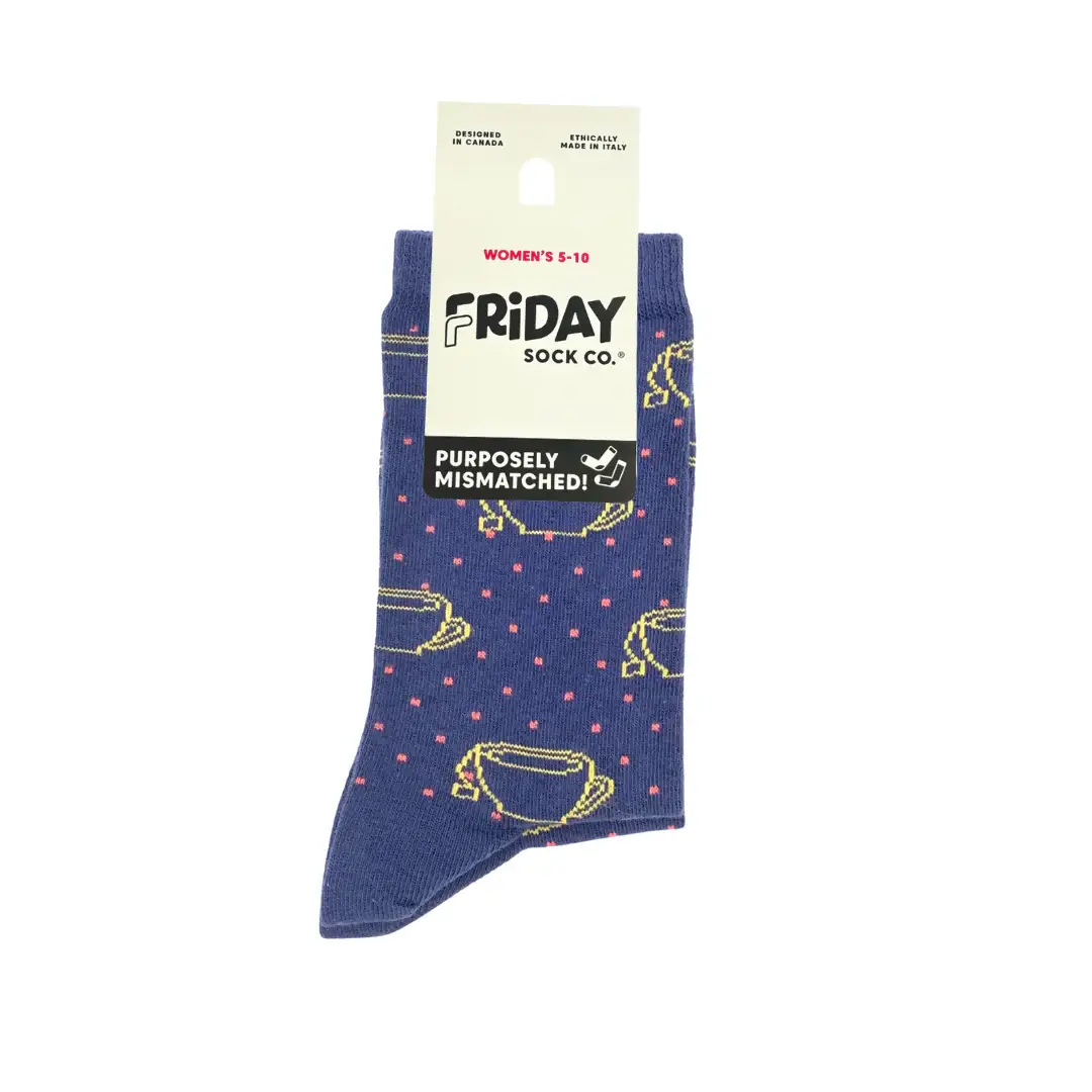 Friday Sock Co. – Meias - Mulher por atacado – Meias de Livro & Chá para Mulheres - Presente, Enchimento de Meias4