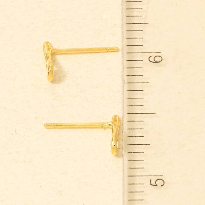 Anarchy Street - Wholesale Stud/Post Earrings - Gold Dipped Cz Stud Teardrop Earrings2