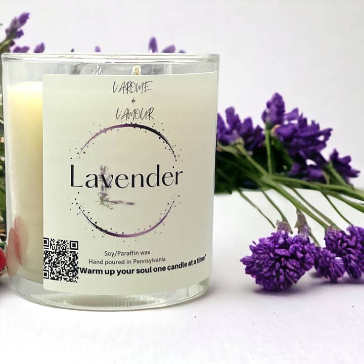 Lavender Candle for wholesale by L’arôme de l’amour