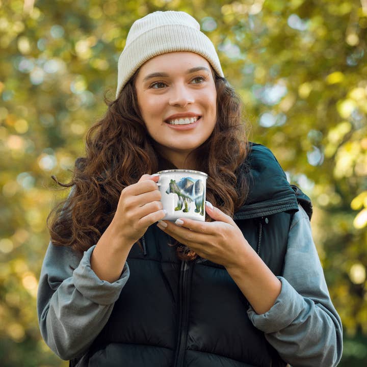 Park Service Apparel – wholesale Kaffekoppar – Yosemite Valley Björntålig Campingmugg Nationalpark Kopp