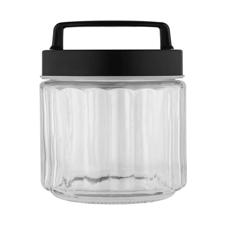 10 Strawberry Street - Wholesale Food Storage Container - Arlington Glass Canister Small Black0