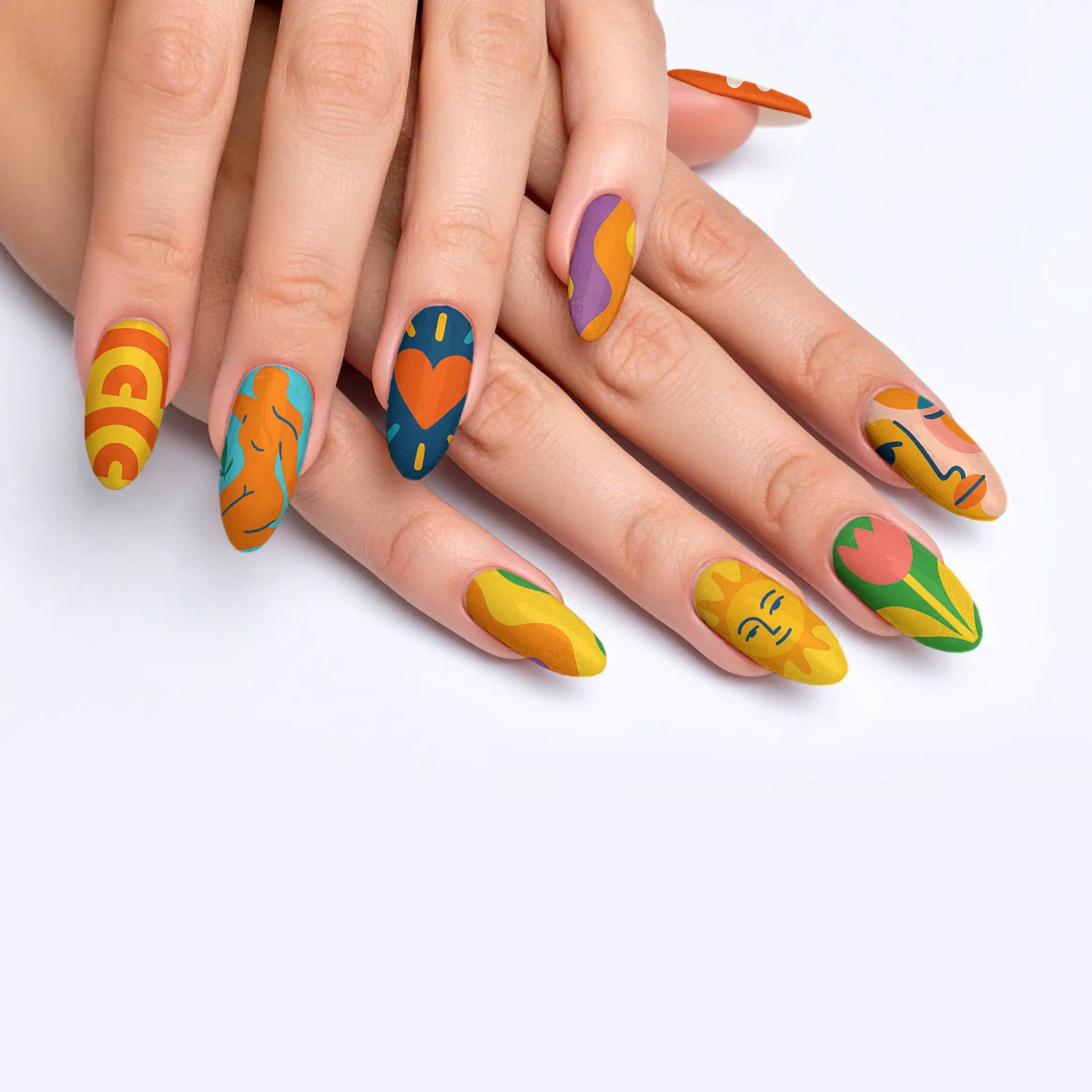 FYNE BODY - Wholesale Press-on/fake nails - Splat-tastic Canvas Creativity Press-On Nails19