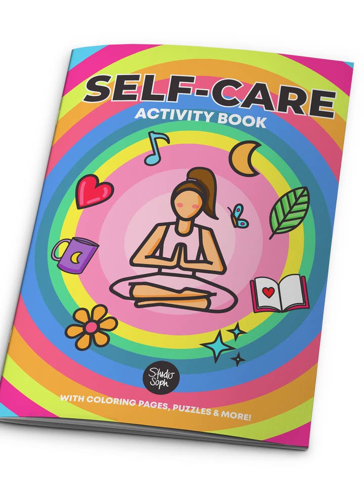 Self-Care Coloring Activity Book for wholesale by Studio Soph (We Pay Your Import Fees - We Ship DDP)
