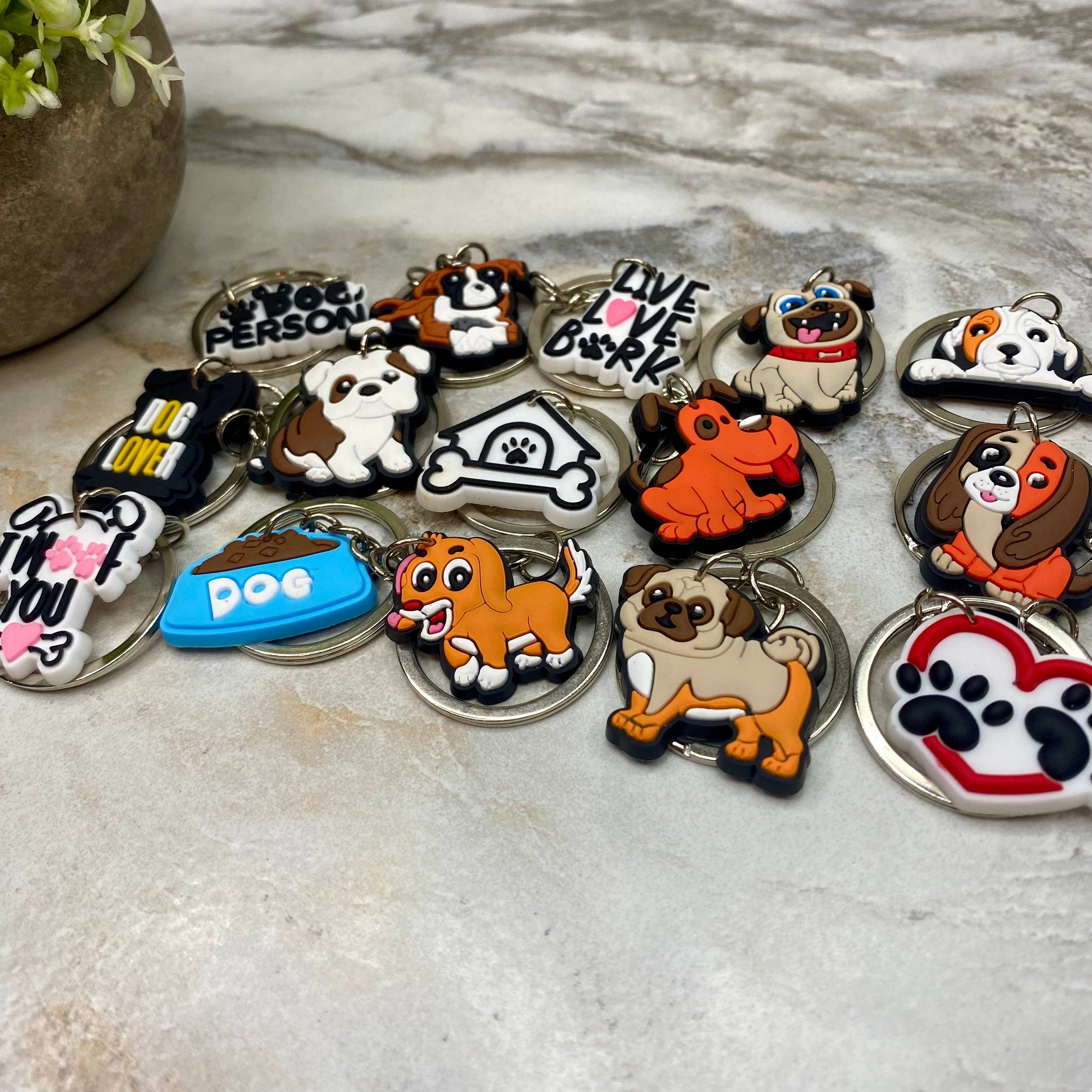 Hive Supply - Wholesale Keychain - Unisex - Keychain - Silicone - Dogs1